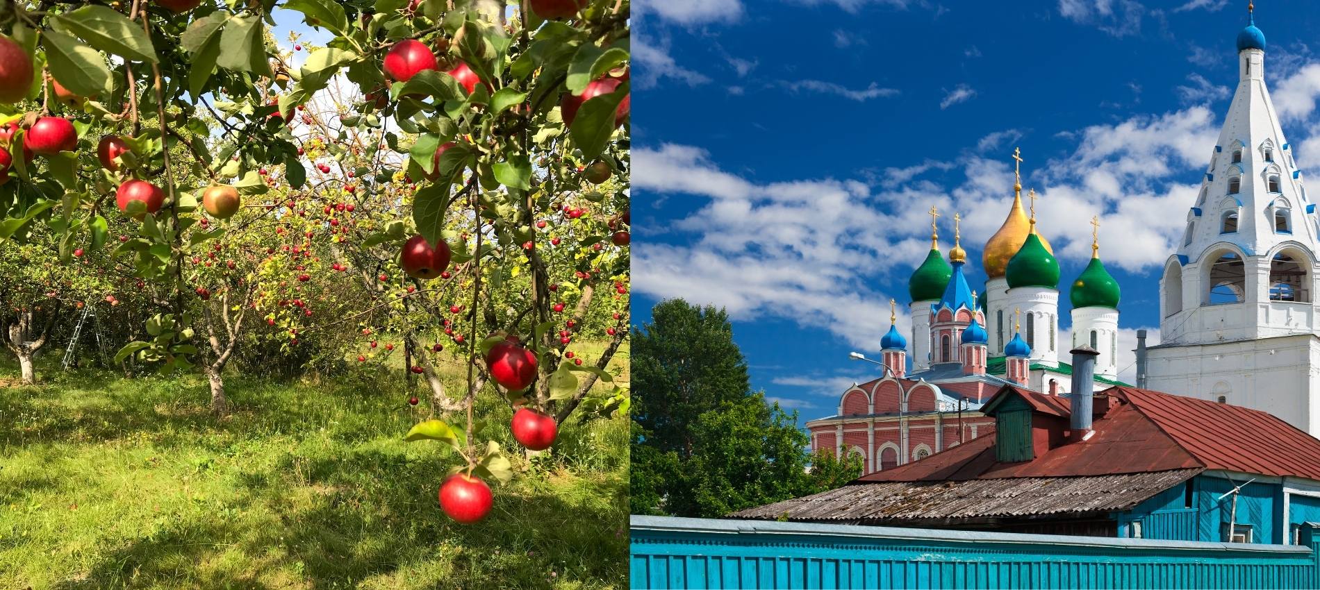 Apfelretter ukrainischer Feiertag zur Reife der Äpfel und Verklärung Jesu