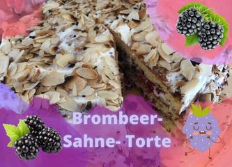 Brombeer Sahne Torte - Brombeerkuchen Rezepte im Test!